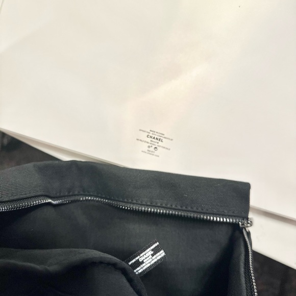 Chanel Canvas Cosmetic Pouch - Picture 2 of 6